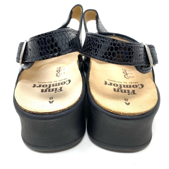 FinnComfort Womens Djerba 3703 Black Kenia Sandals - Picture 6 of 9